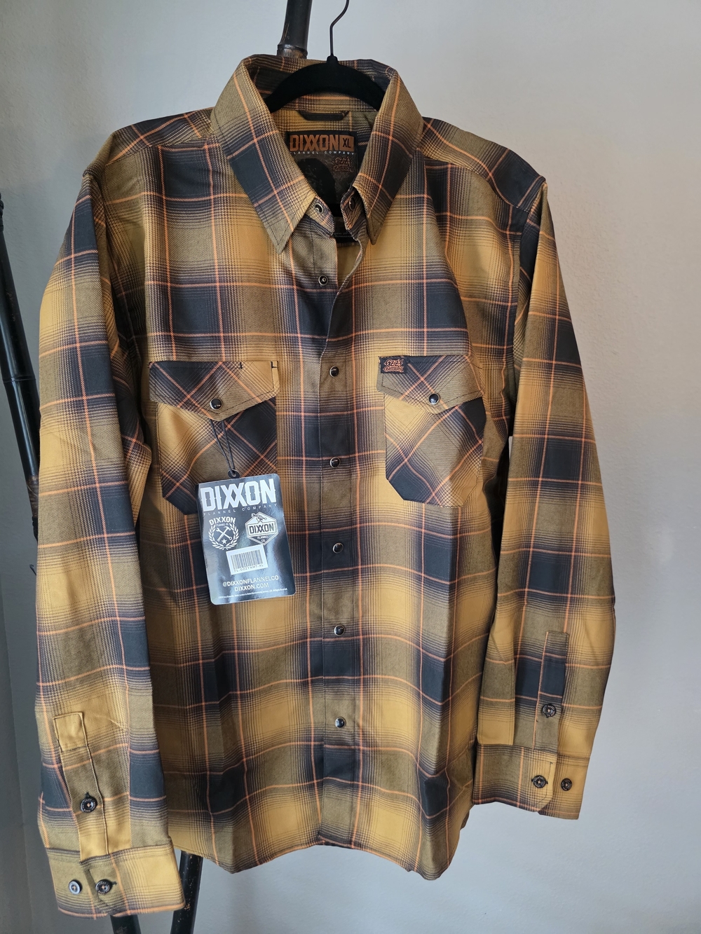 Ozzy Osbourne Limited Editio Yellow Plaid Shirt By Dixxon-*SOLD OUT EVERYWHERE*